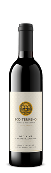 Bottle of Eco Terreno red wine